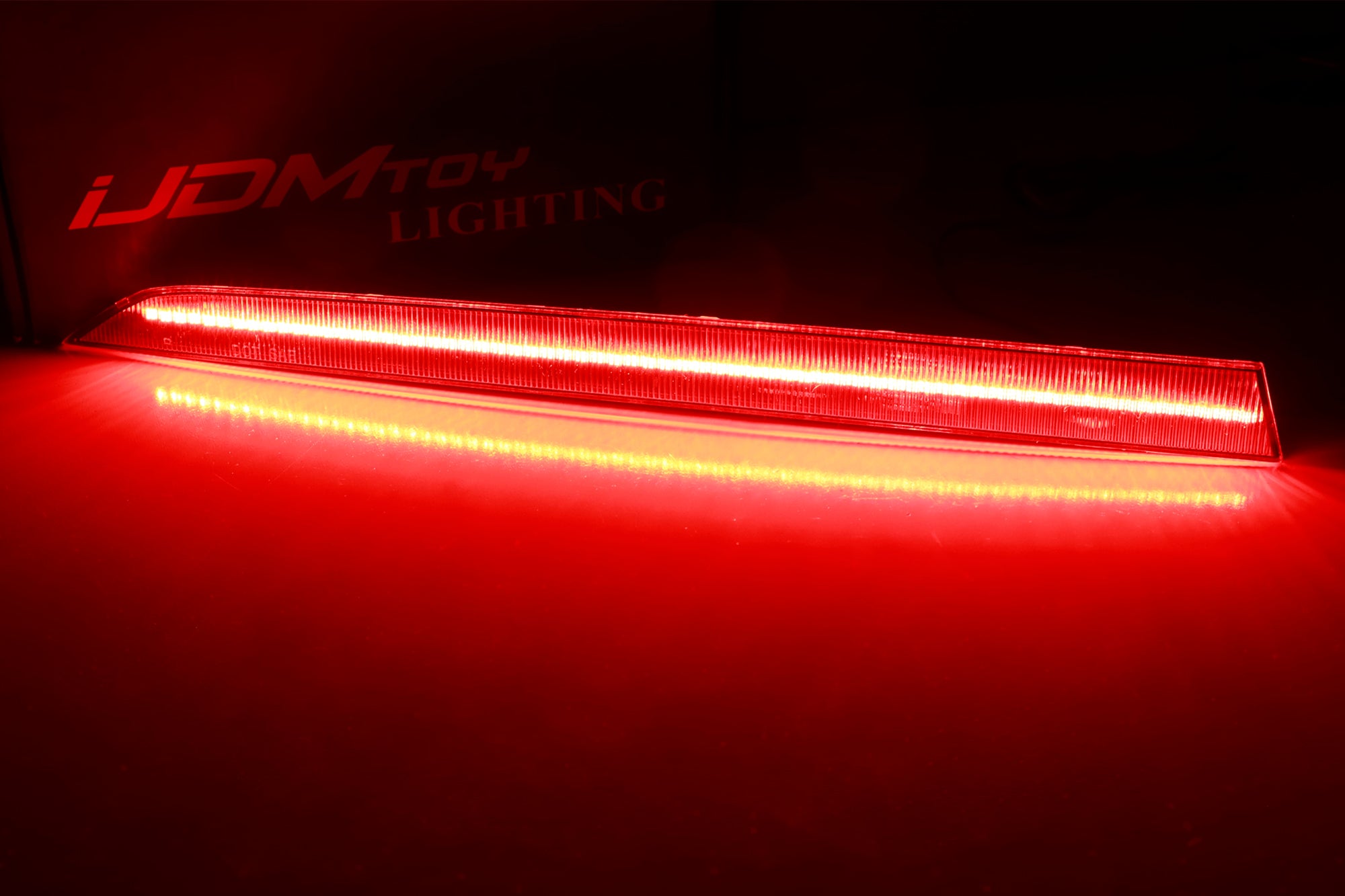 BMW F30 3 Series M Bumper Clear Lens Full LED Strip Rear Bumper Reflector Lights - Bright Safety Lights for Night Driving & Custom Car Styling