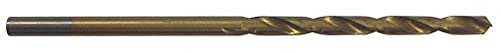 Westward Jobber Length Drill Bit - Size 33, 135° Point Angle, High Speed Steel with TiN Coating (Pack of 10) - Perfect for Metal, Wood, and Plastic Drilling in Construction, DIY, and Home Improvement Projects