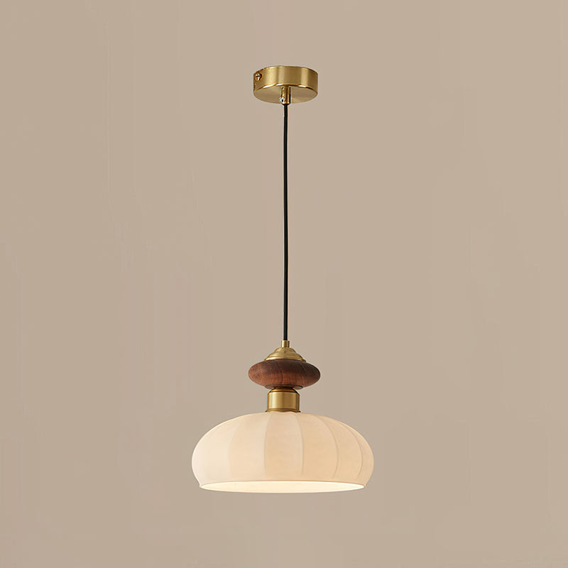 Bailey Glass Pendant Light - Modern Hanging Light Fixture for Kitchen Island, Dining Room & Bedroom - Elegant Home Decor Lighting