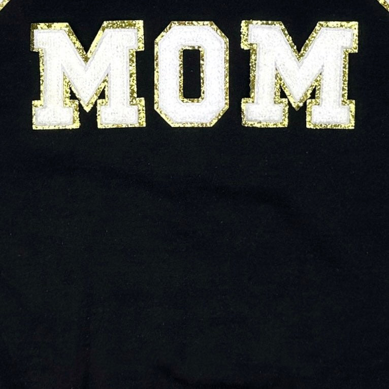 Baseball Mom Chenille Patch Sweatshirt - Comfortable Pullover for Baseball Moms - Perfect for Games, Practices & Team Spirit