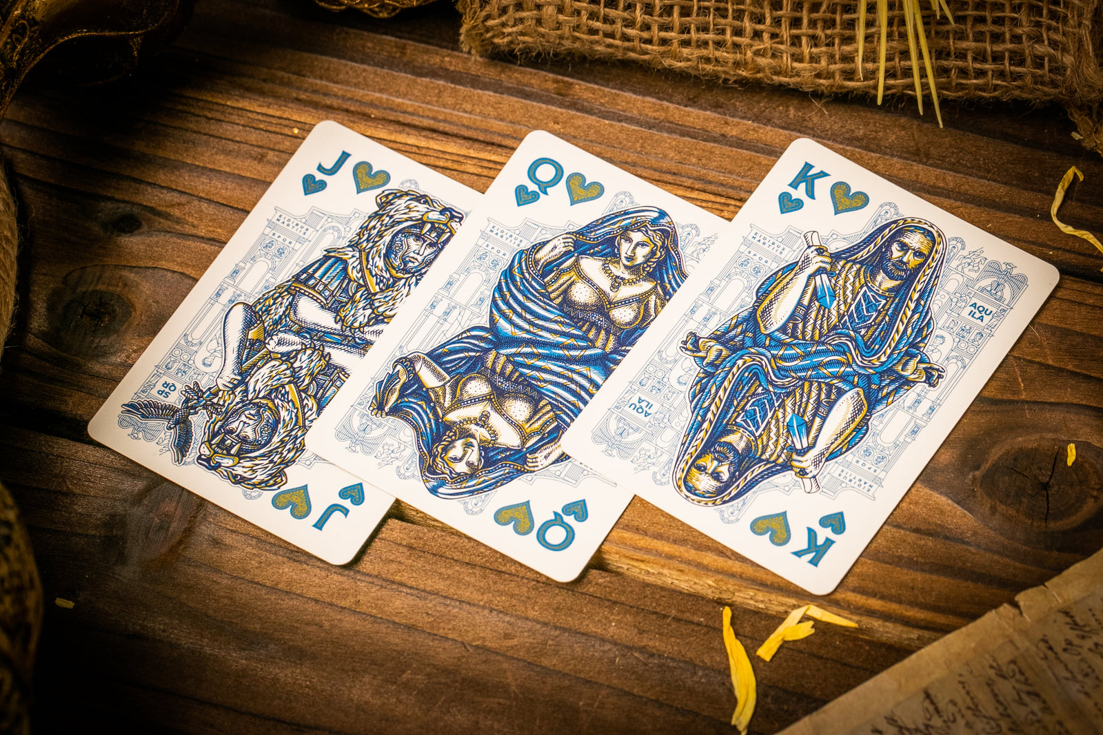 Premium Blue Caesar Playing Cards - Classic Design for Poker, Blackjack & Magic Tricks | Ideal for Game Nights, Casino Parties & Cardistry