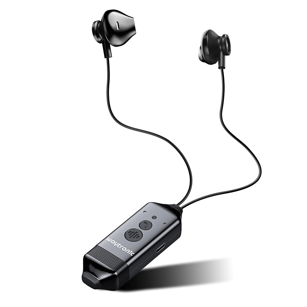 Bluetooth Call Recording Headset - Wireless Recording Earphones for iPhone & Android Phones (Black) | Perfect for Business Calls, Interviews & Legal Recordings