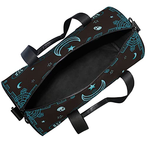 MNSRUU Butterfly Skull Mysticism Duffel Bag - Large Sports Gym Travel Luggage for Men & Women - Perfect for Gym, Overnight Trips & Weekend Getaways