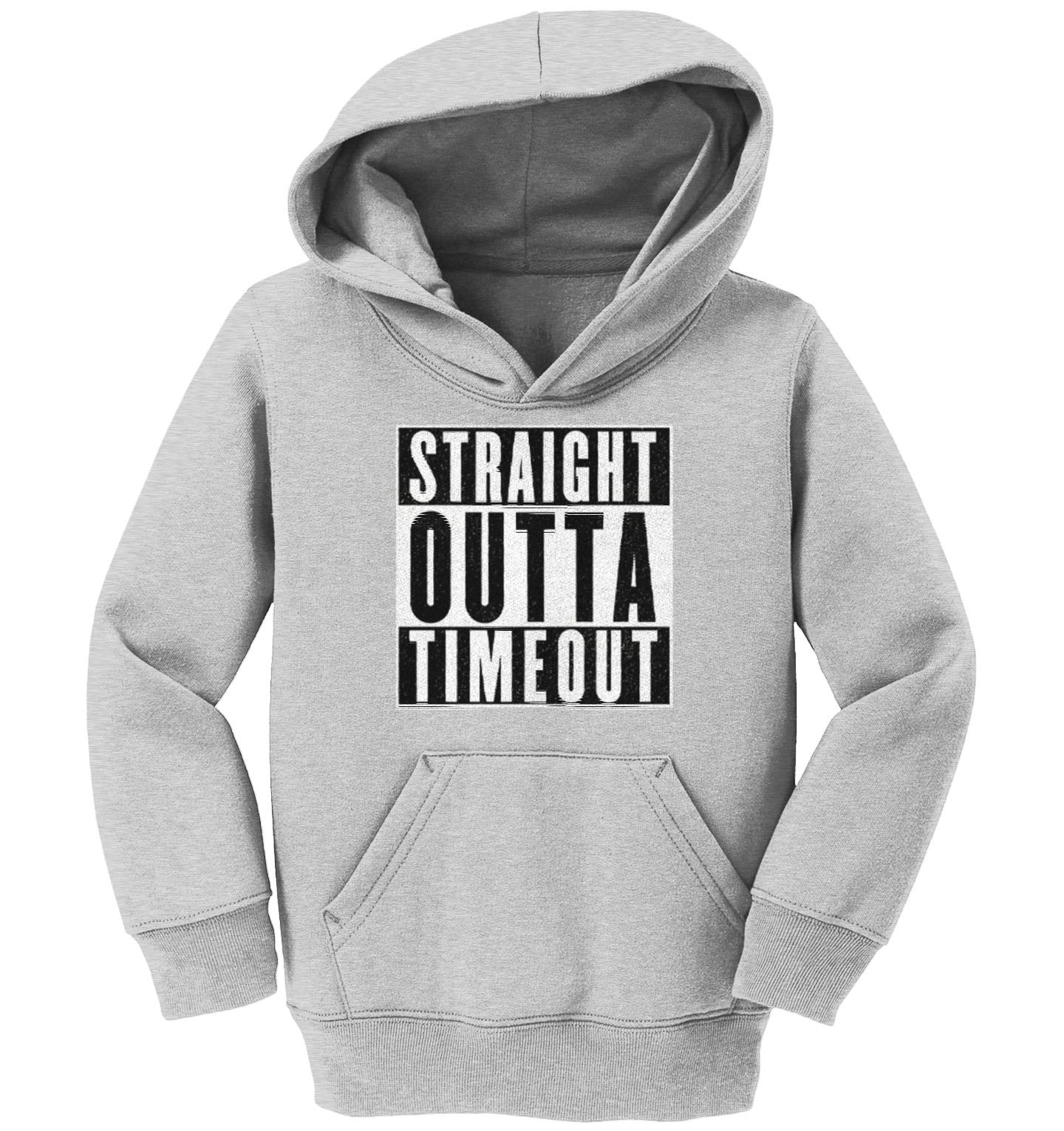 Haase Unlimited Straight Outta Timeout - Trouble Maker Toddler & Youth Fleece Hoodie | Warm Kids Pullover for Playtime, School & Outdoor Activities