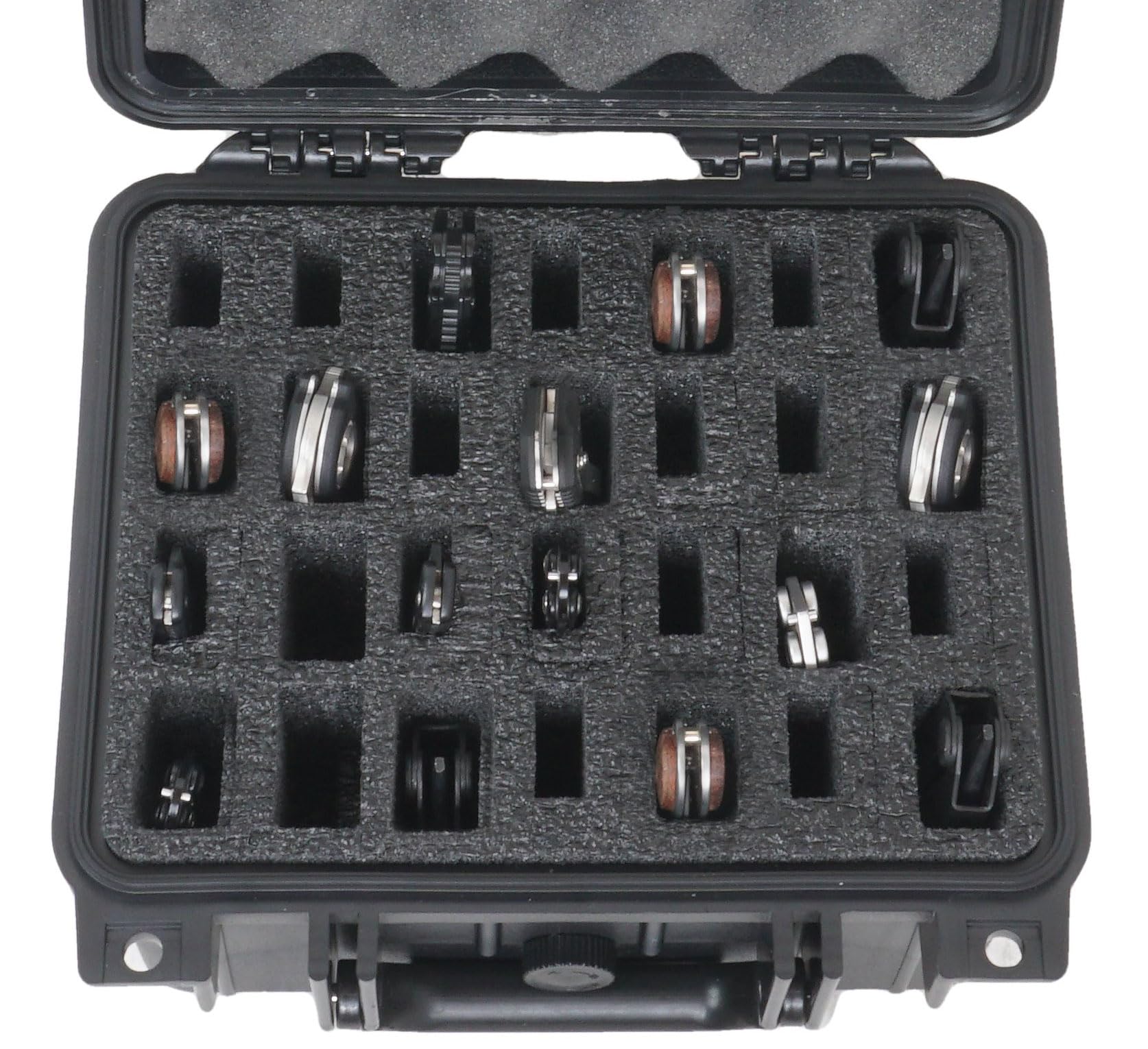 Case Club 28 Folding Knife Case - Hard Protective Travel Storage Organizer for Swiss Army Knives, Butterfly Knives & More | Lockable Rugged Design | Perfect for Camping, Hiking & Outdoor Adventures
