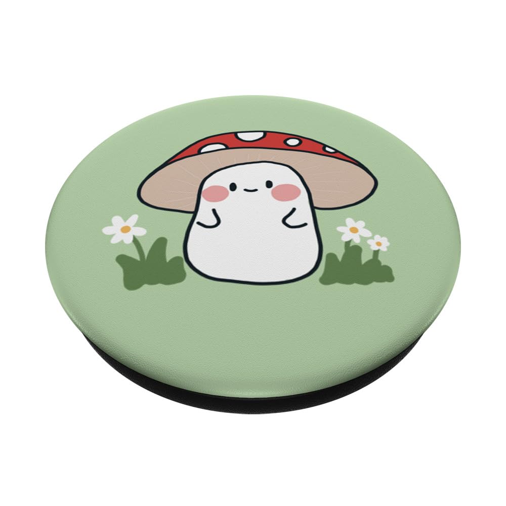 Adorable Red Toadstool Mushroom PopSockets Grip - Swappable Phone Stand & Grip for iPhone, Samsung - Perfect for Selfies, Gaming & Everyday Use