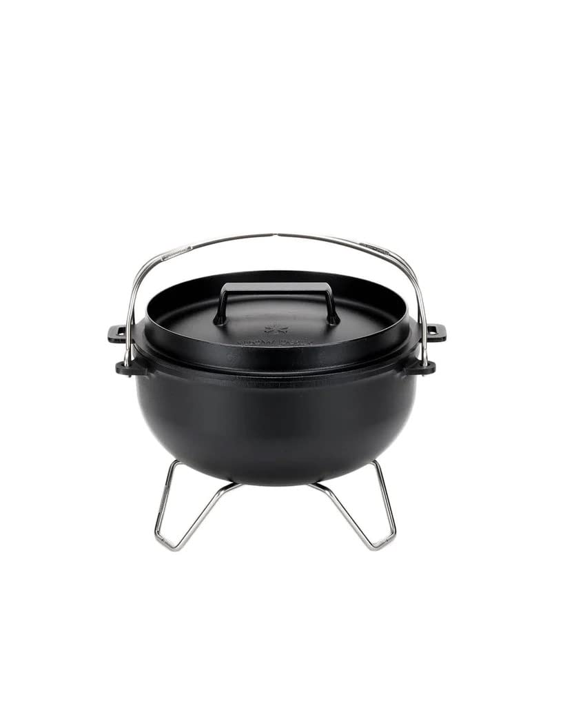 Snow Peak 26cm Cast Iron Charcoal Grill Stand - Durable Outdoor Cooking for Camping, Backyard BBQs & Picnics