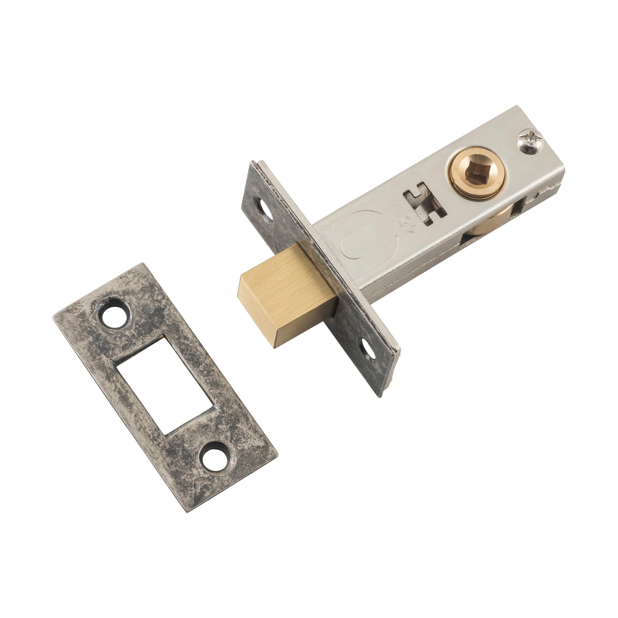 6230 Privacy Bolt Rumbled Nickel Finish 45mm Backset - Secure Door Lock for Bedroom, Bathroom & Office Installation