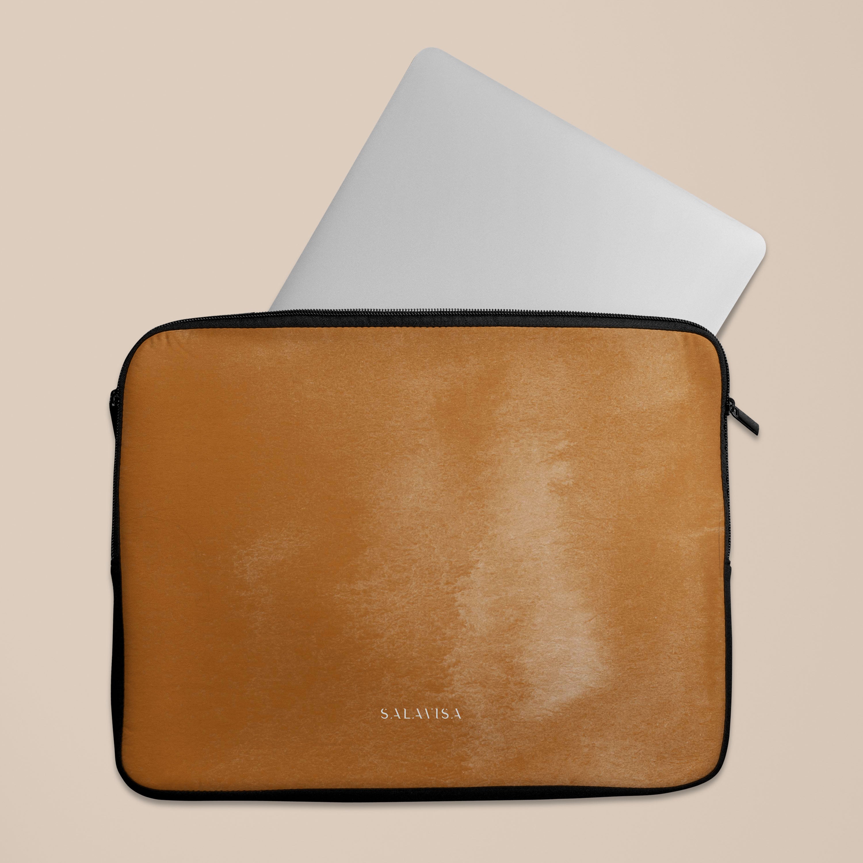 Stylish Burnt Orange Laptop Sleeve for MacBook & Notebooks - Premium Protective Case for 13-15 Inch Laptops - Perfect for Work, School & Travel Accessories
