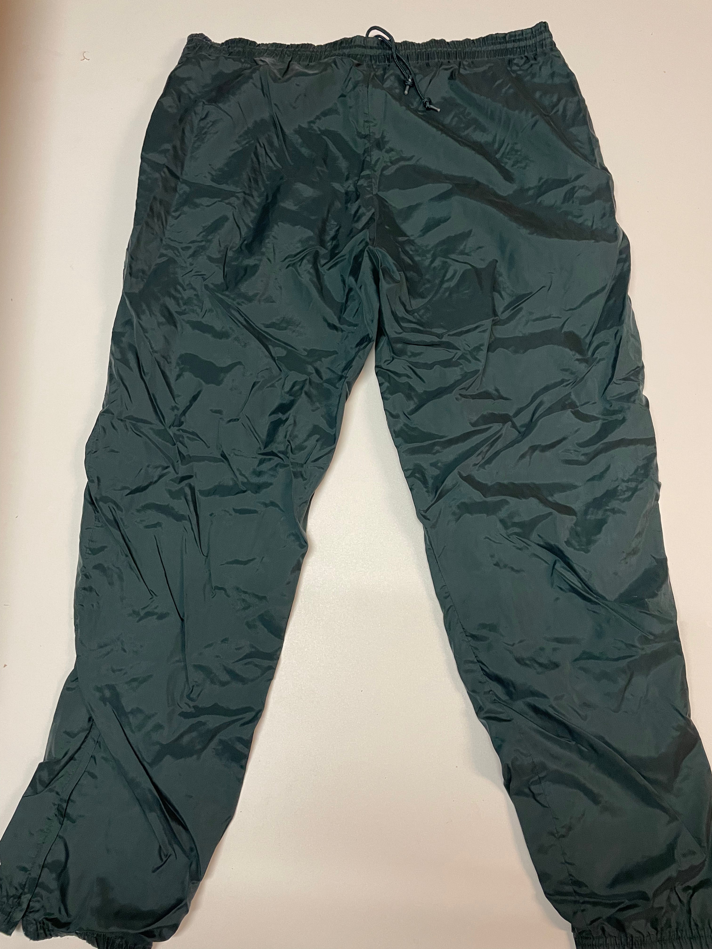 Reebok Vintage Track Pants - Nylon Water-Resistant Joggers, Baggy Fit Style #8791 | Perfect for Casual Wear, Gym, and Street Fashion