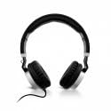 V7 HA601-3NP Foldable Lightweight Headphones with Built-in Mic & Volume Control - Compatible with iPhone, iPad, Smartphones, Tablets, PC & Laptops - Perfect for Gaming, Online Classes & Remote Work (Black/Silver)