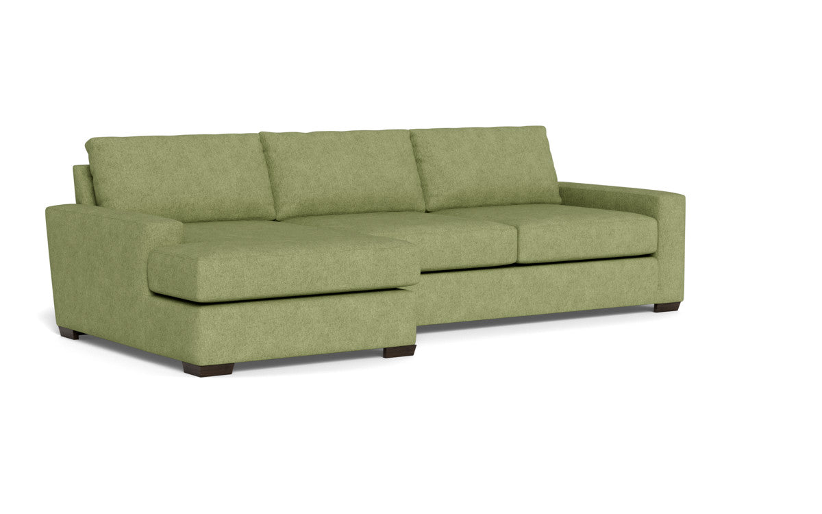 Mas Mesa 123 Deep Left Chaise Sectional Sofa - Modern L-Shaped Couch with Chaise Lounge for Living Room, Family Room & Home Theater Comfort