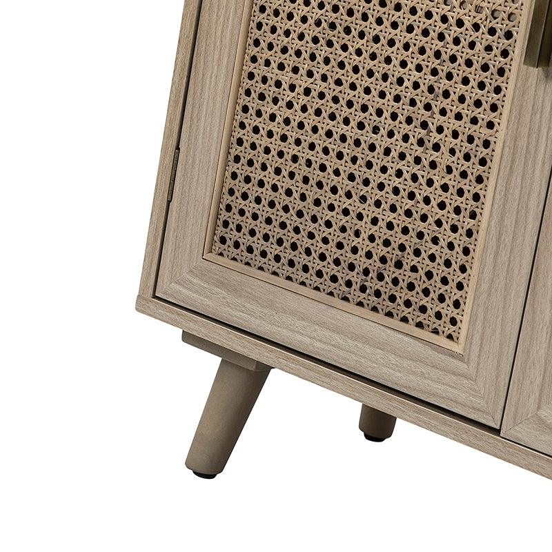 Dario 3-Door Accent Cabinet - Stylish Storage Solution for Living Room, Bedroom & Entryway | Solid Wood Furniture for Home Decor