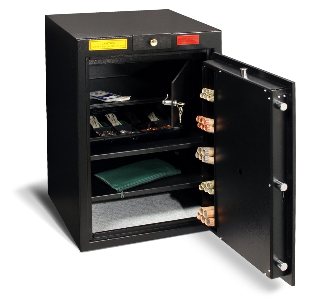 AMSEC BWB3020 D1 Wide Body Depository Safe - Heavy Duty Commercial Security Safe for Cash, Valuables & Documents - Ideal for Retail Stores, Banks & Offices