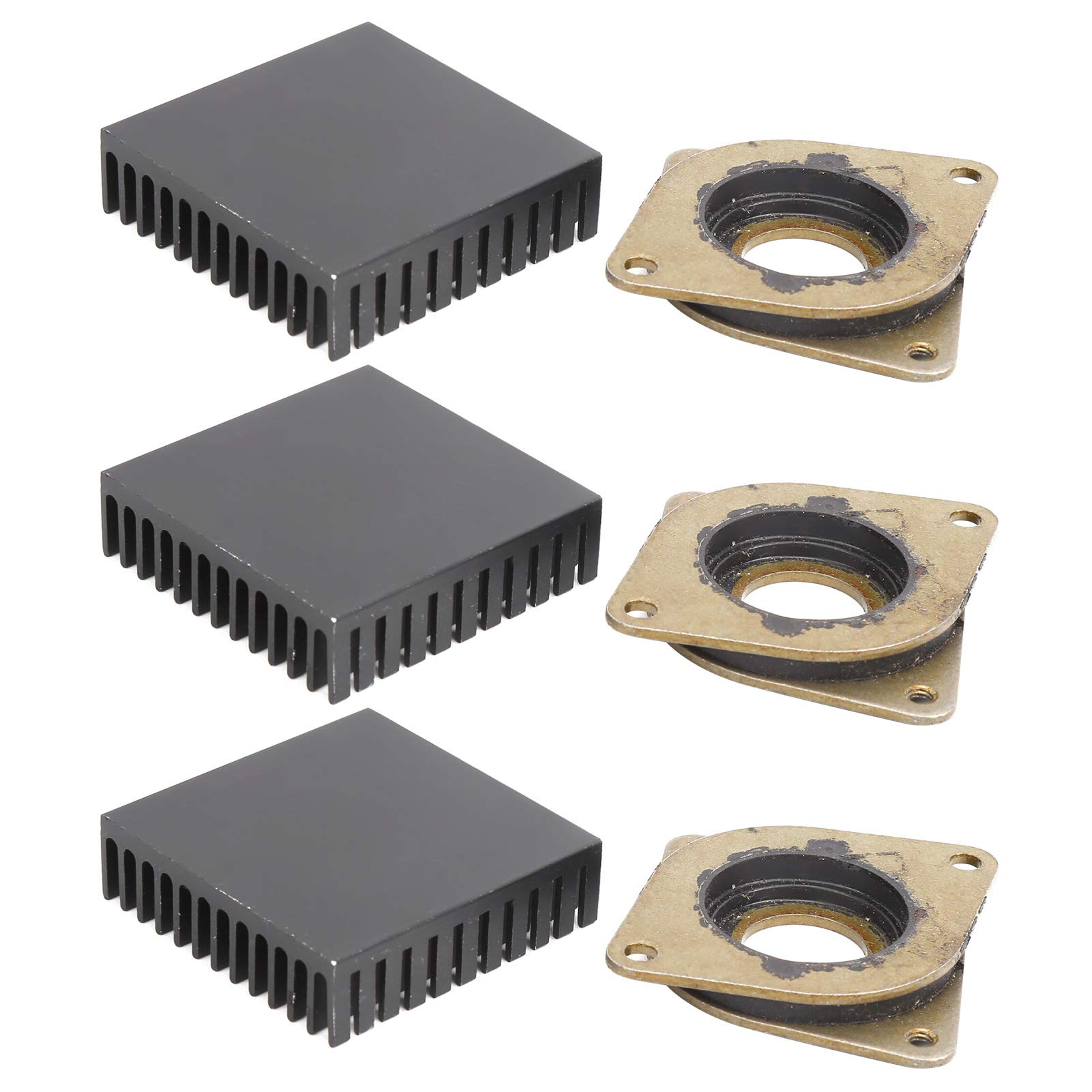 High-Performance Aluminum Heatsink - 3 Pack for LED Devices & Computer PC Power Supply - Efficient Cooling Solution for Electronics & Gaming PCs
