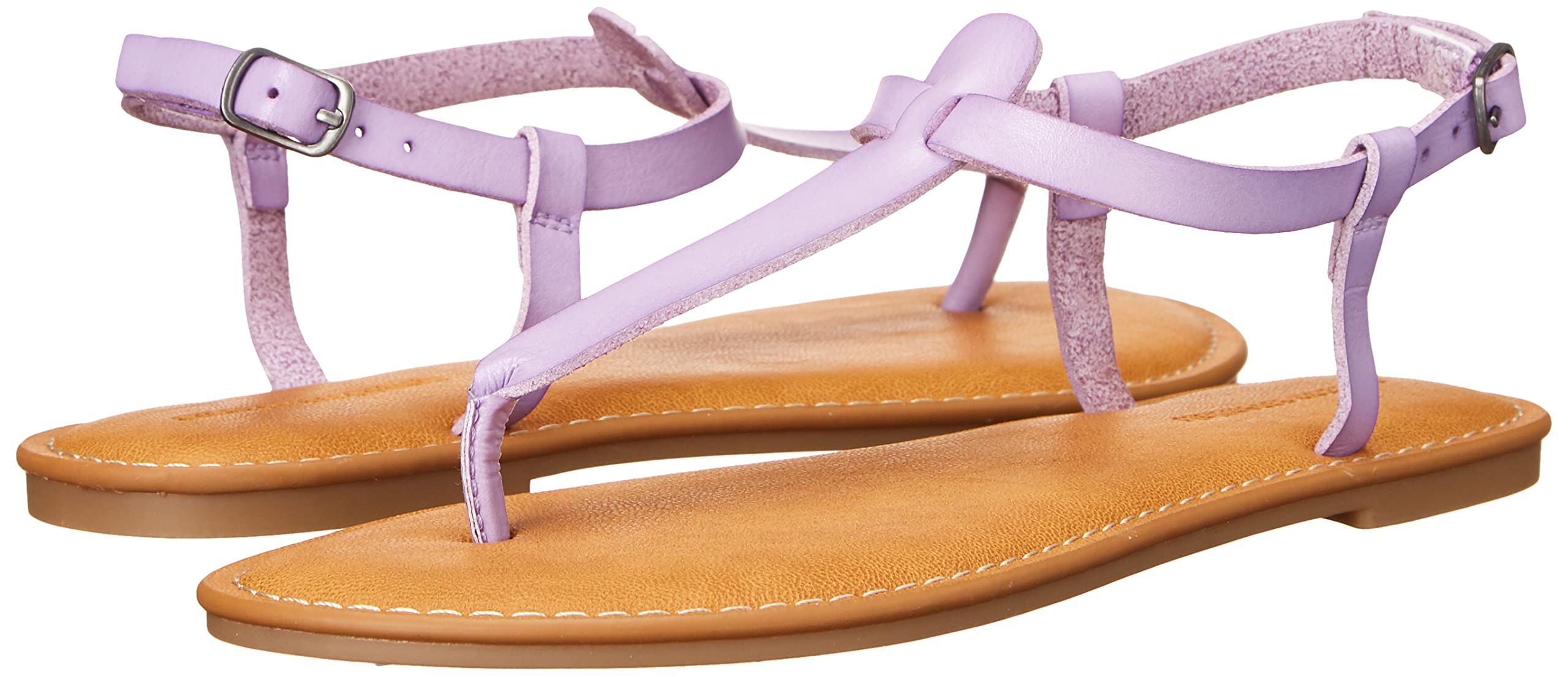 Amazon Essentials Women's Casual Thong Sandal with Adjustable Ankle Strap - Comfortable Summer Flip Flops for Beach, Pool & Outdoor Wear