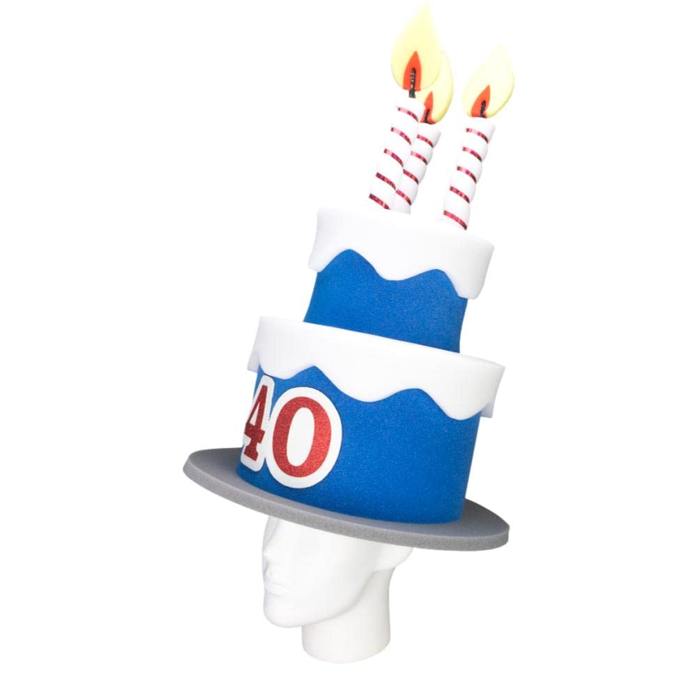 Funny Foam Party Hats for Men & Women - Unisex Adult Birthday Cake Hats for Crazy Hat Day, Fancy Dress & Costume Parties - Perfect for Birthday Celebrations, Themed Events & Photo Booths