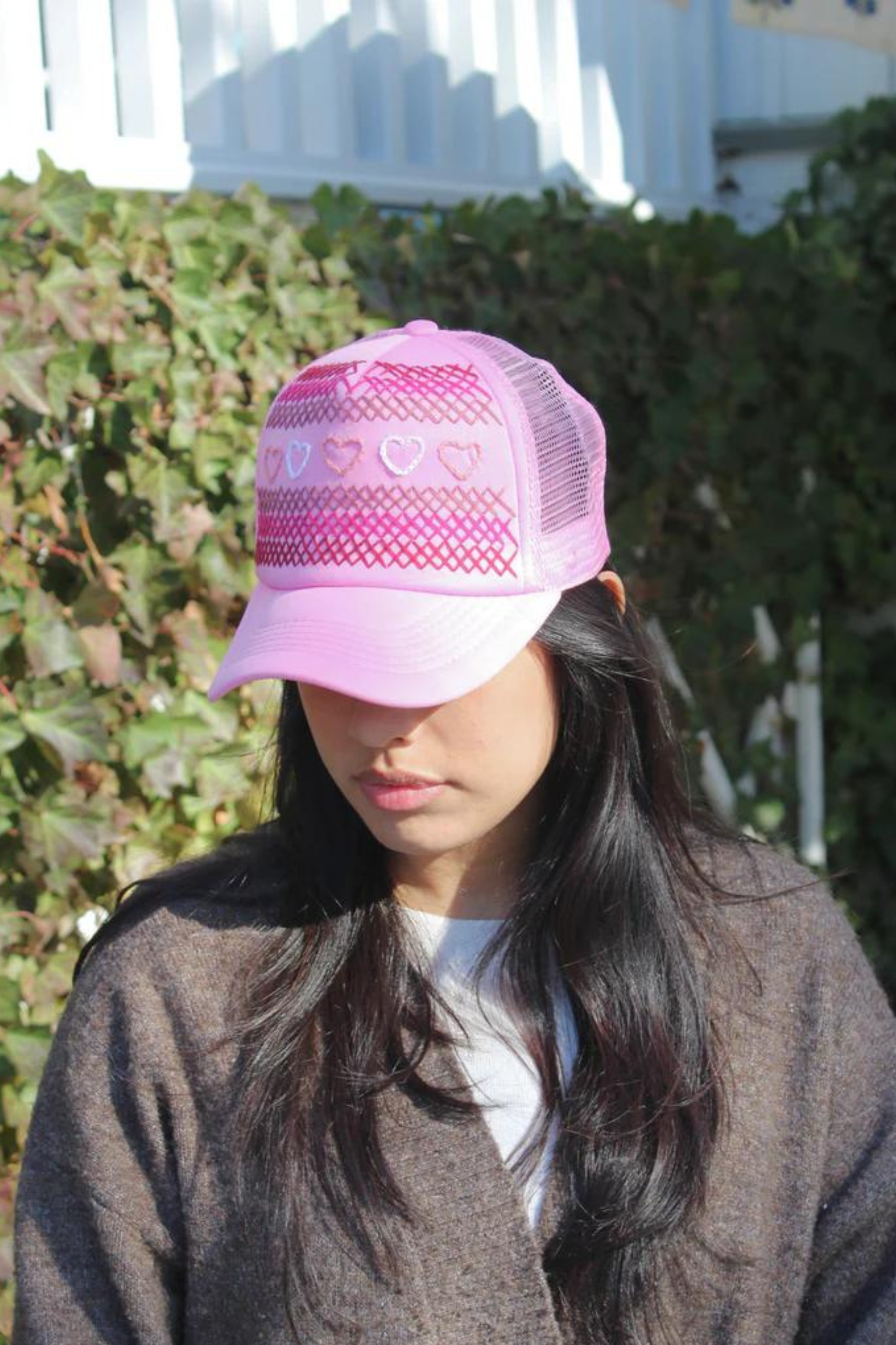 Light Pink Net BB Citron Hat - Stylish Sun Protection for Women, Beach, Outdoor & Summer Fashion Accessories