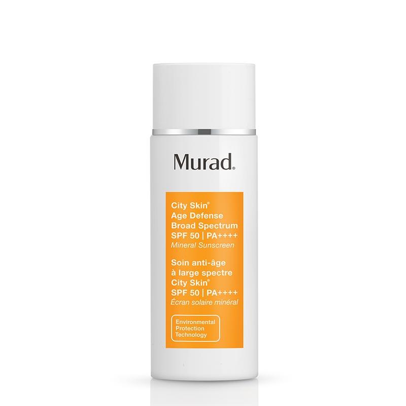 Murad City Skin Age Defense Broad Spectrum SPF 50 PA++++ Sunscreen - Anti-Aging Face Moisturizer with Antioxidants for Urban Pollution Protection - Daily Use for Women & Men