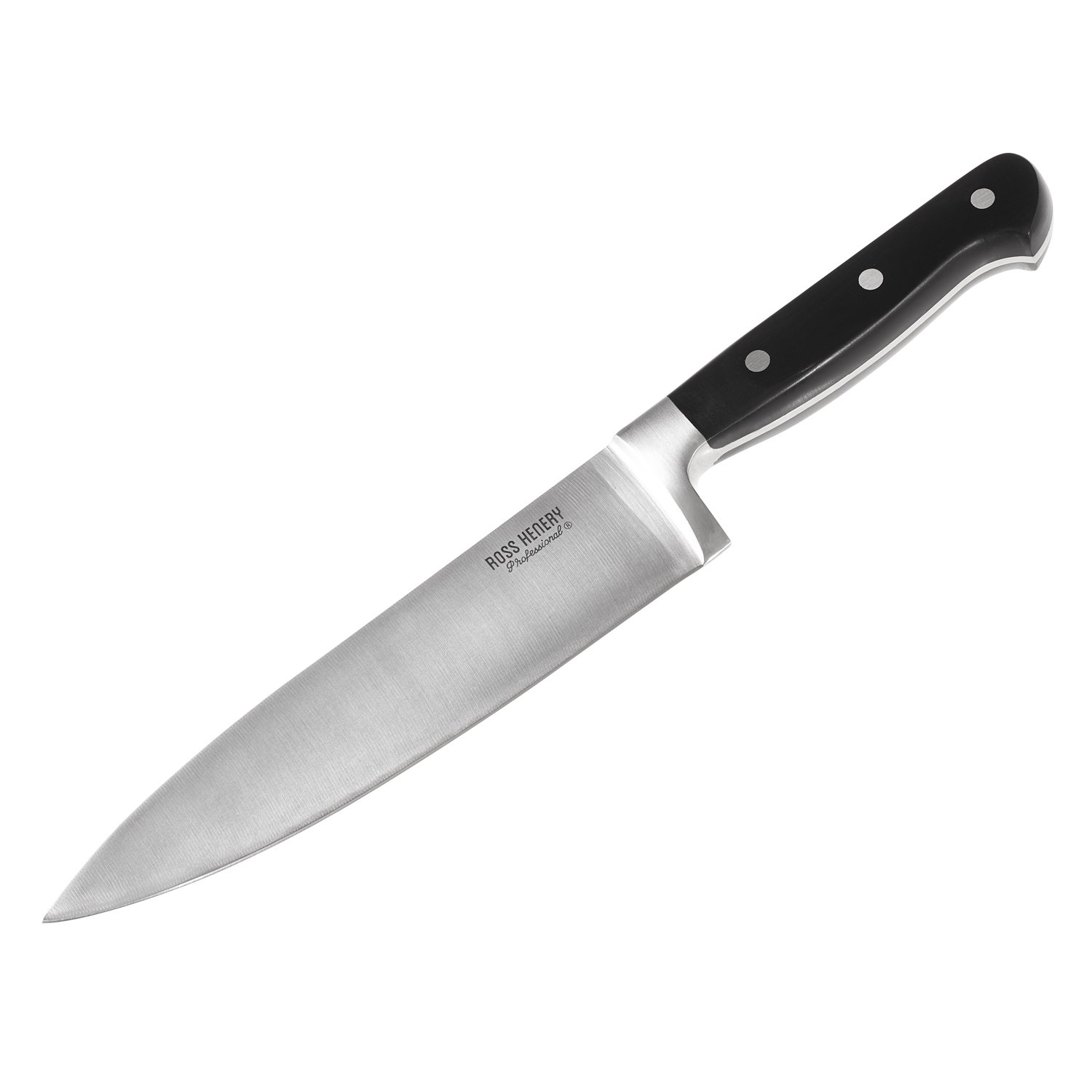 Ross Henry Professional 5-Piece Stainless Steel Kitchen Knife Set with Magnetic Block - Perfect for Home Chefs, Cooking Enthusiasts & Professional Kitchens