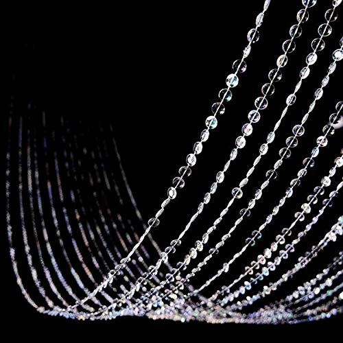 15ft Iridescent Crystal Beaded Curtain - Wedding Backdrop & Party Decor