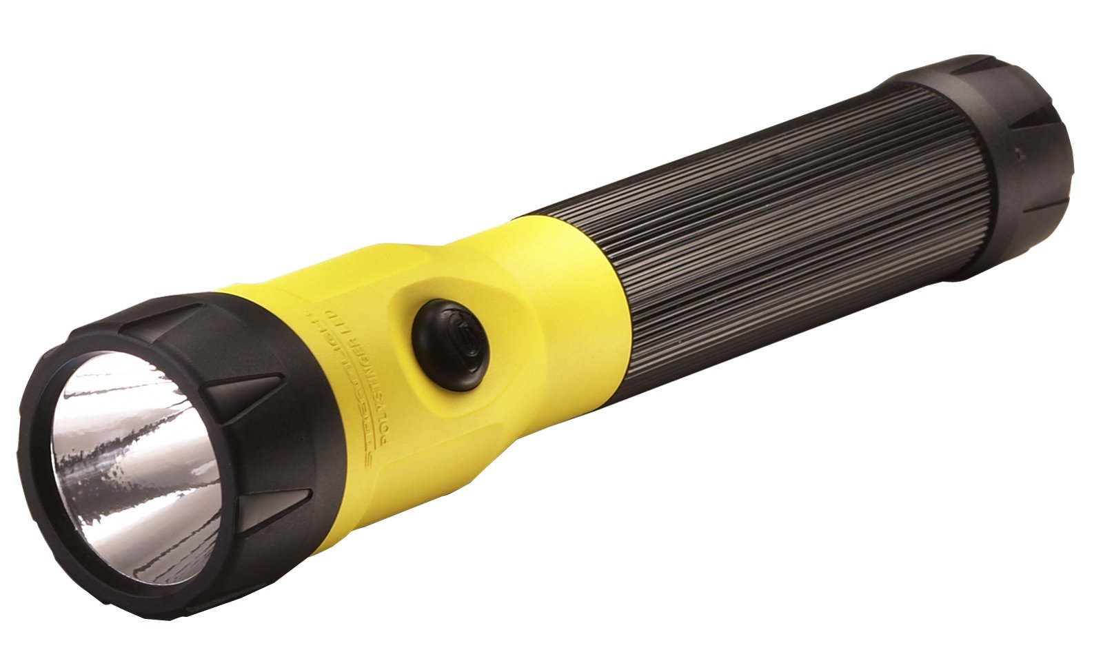 Streamlight 76162 PolyStinger LED 485-Lumen Rechargeable Flashlight with 12V DC Smart Charger (Yellow) - Durable Work Light for Emergency, Security & Outdoor Activities