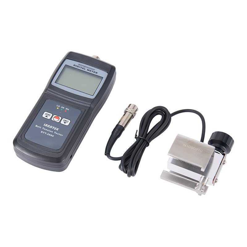 BTT-2880 Digital Belt Tension Meter Tester - Professional Belt Tension Gauge with Software for Industrial Maintenance & Automotive Applications