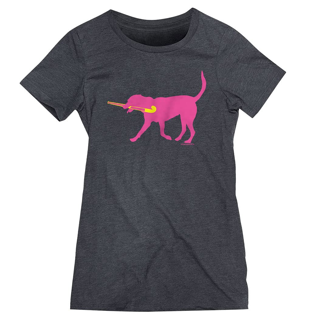 Fetch The Field Hockey Dog Women's Everyday T-Shirt | Cute Field Hockey Player Gift | Soft Cotton Tee for Women | Perfect for Training, Games & Casual Wear