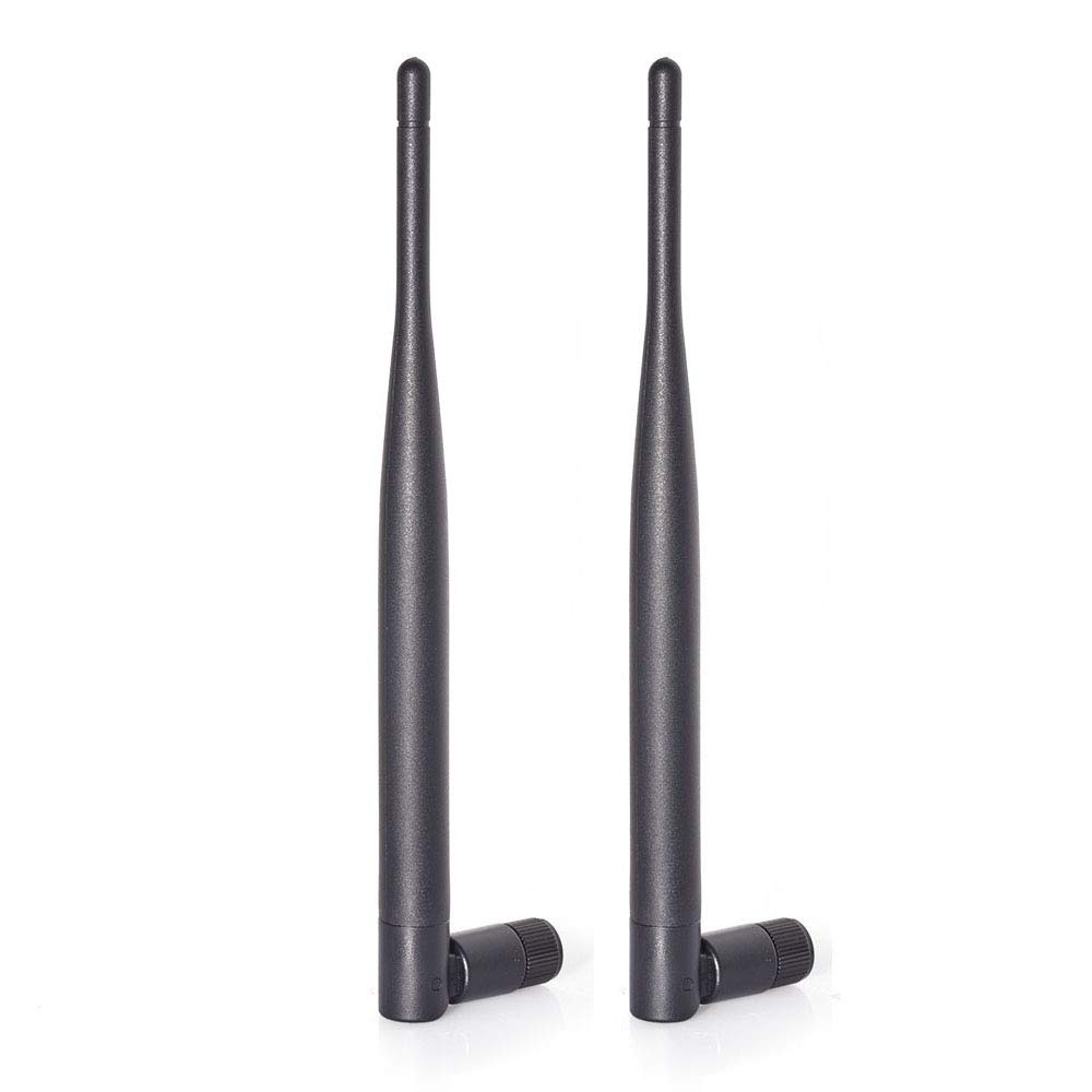 Bingfu 4G LTE Antenna 6dBi SMA Male (2-Pack) - High Gain Cellular Antenna for 4G LTE Wireless Routers, Hotspots, IoT Devices, Trail Cameras & Outdoor Security Cameras - Perfect for Home, Office and Industrial Use
