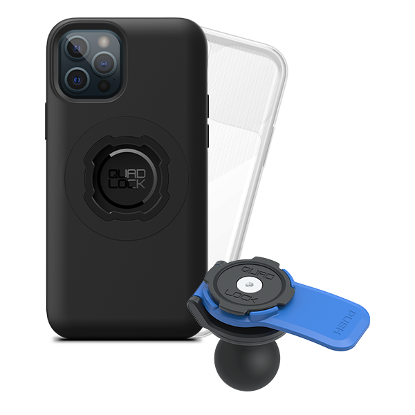 1 Ball Motorcycle Phone Mount Kit - Universal Adjustable Handlebar Holder for iPhone & Smartphones - Perfect for GPS Navigation & Hands-Free Riding