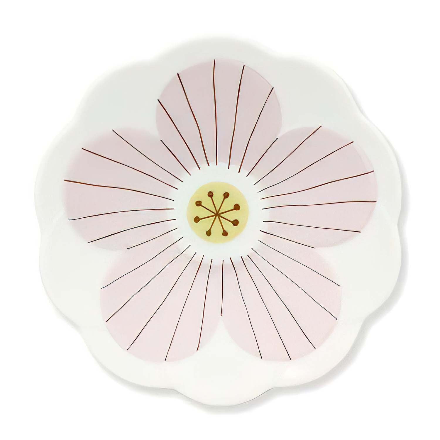 Harekutani Porcelain Flower Bowl - Elegant Japanese Ceramic Serving Bowl for Salad, Soup, Noodles | Perfect for Dining, Entertaining & Home Decor