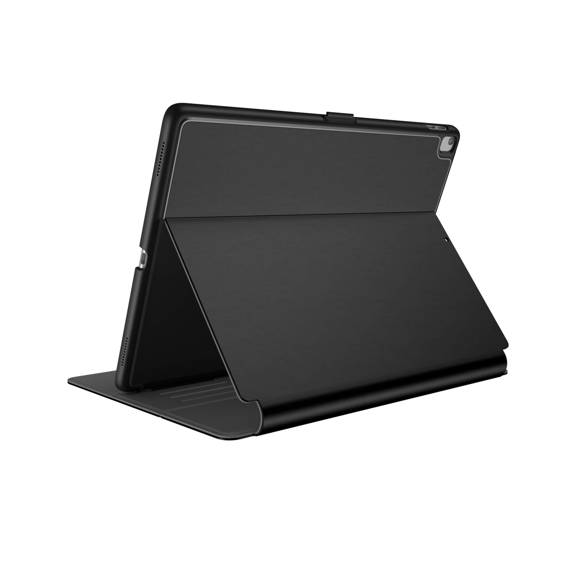 Speck Balance Folio Case for Apple iPad 9.7-inch (2017/2018) - Protective Stand Cover Compatible with iPad Pro 9.7, iPad Air 2 & Air - Slim Design in Black/Slate Grey - Perfect for Work, School & Travel