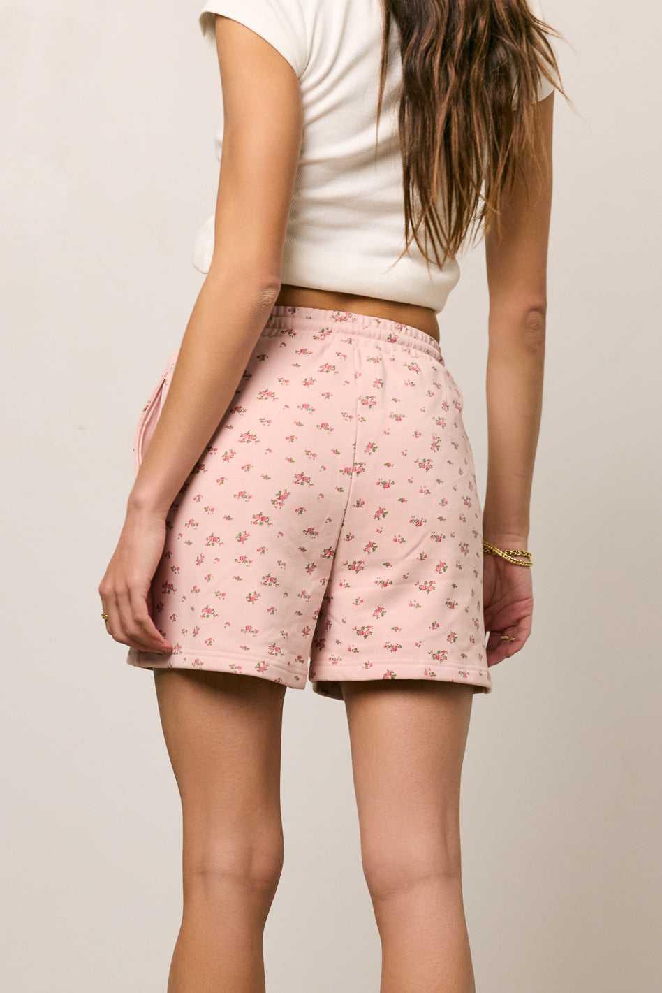 Elora Floral Shorts for Women - Soft Pink Summer Shorts | Casual Wear, Beach Outfits & Lounge Comfort