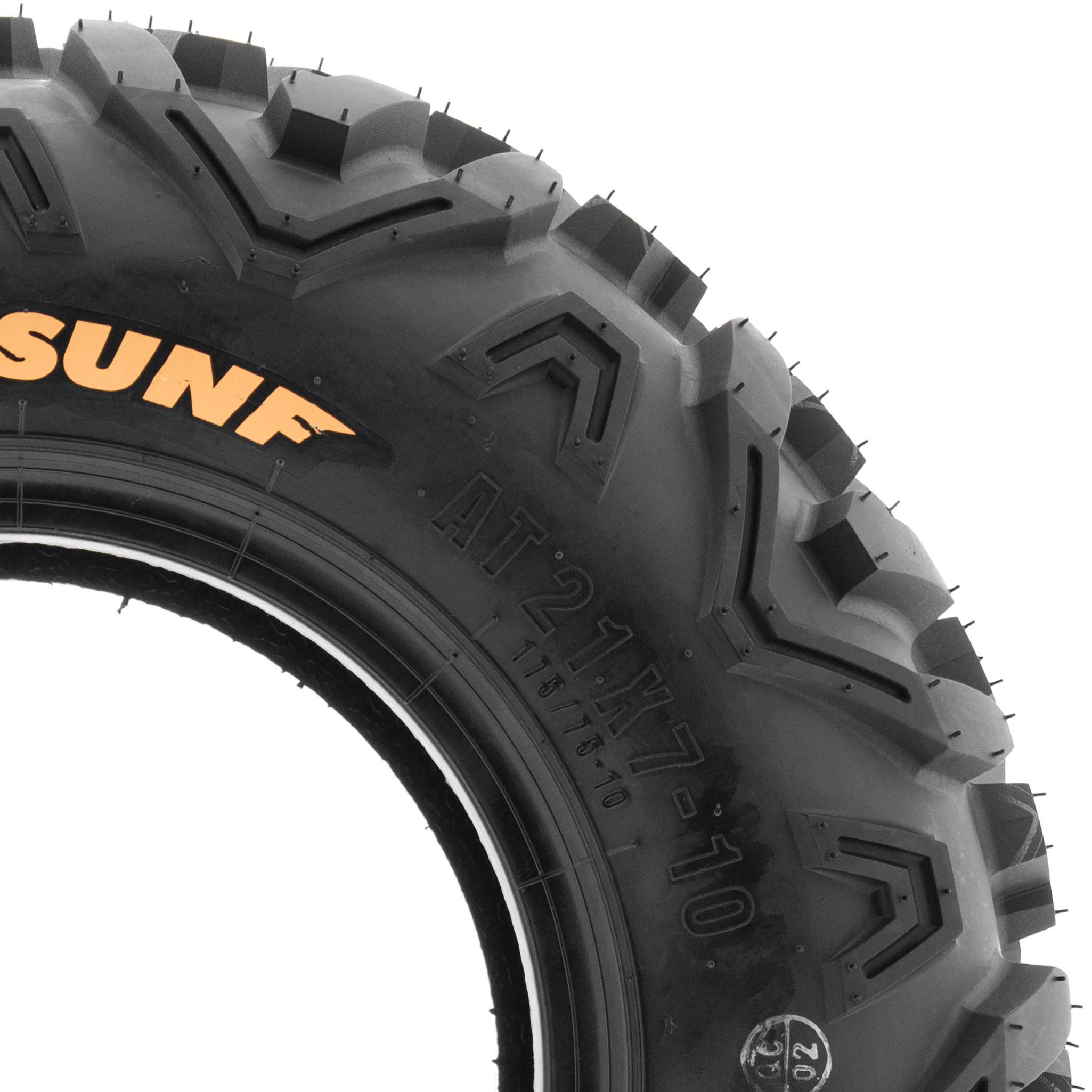 SunF 19x7-8 19x7x8 All Terrain Tires for ATV/UTV - 6 PR Tubeless Off-Road Tires (A051 POWER II) - Perfect for Mud, Sand & Trail Riding