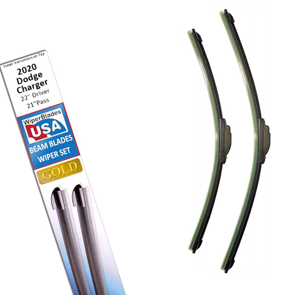 2020 Dodge Charger Wiper Blades Replacement Set - Beam Blade All-Season Windshield Wipers by WiperBladesUSA (Perfect for Rain, Snow & All Weather Conditions)
