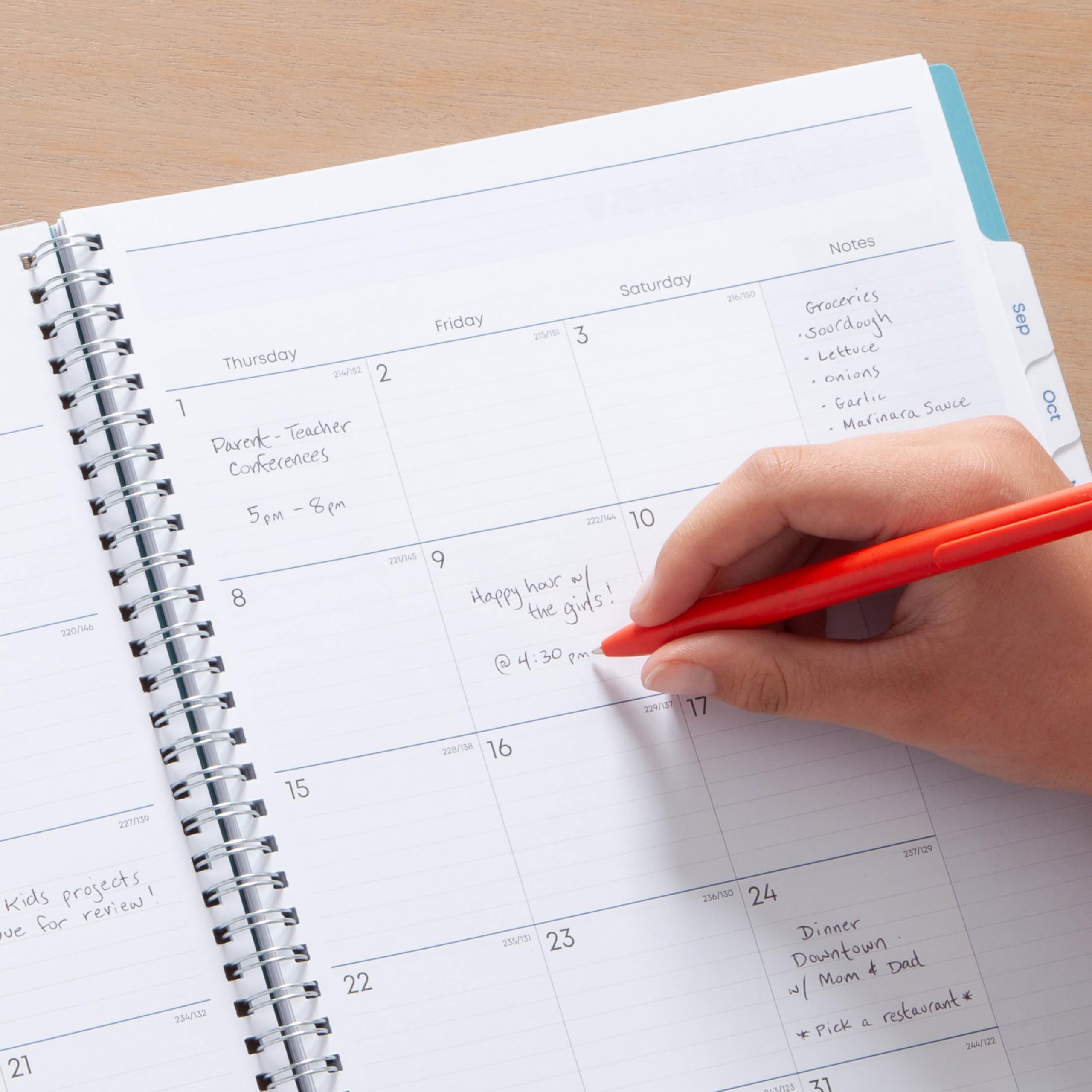 Blue Sky 2024-2025 Teacher Planner - Weekly & Monthly Lesson Organizer, July 2024 to June 2025 Academic Calendar, 8.5