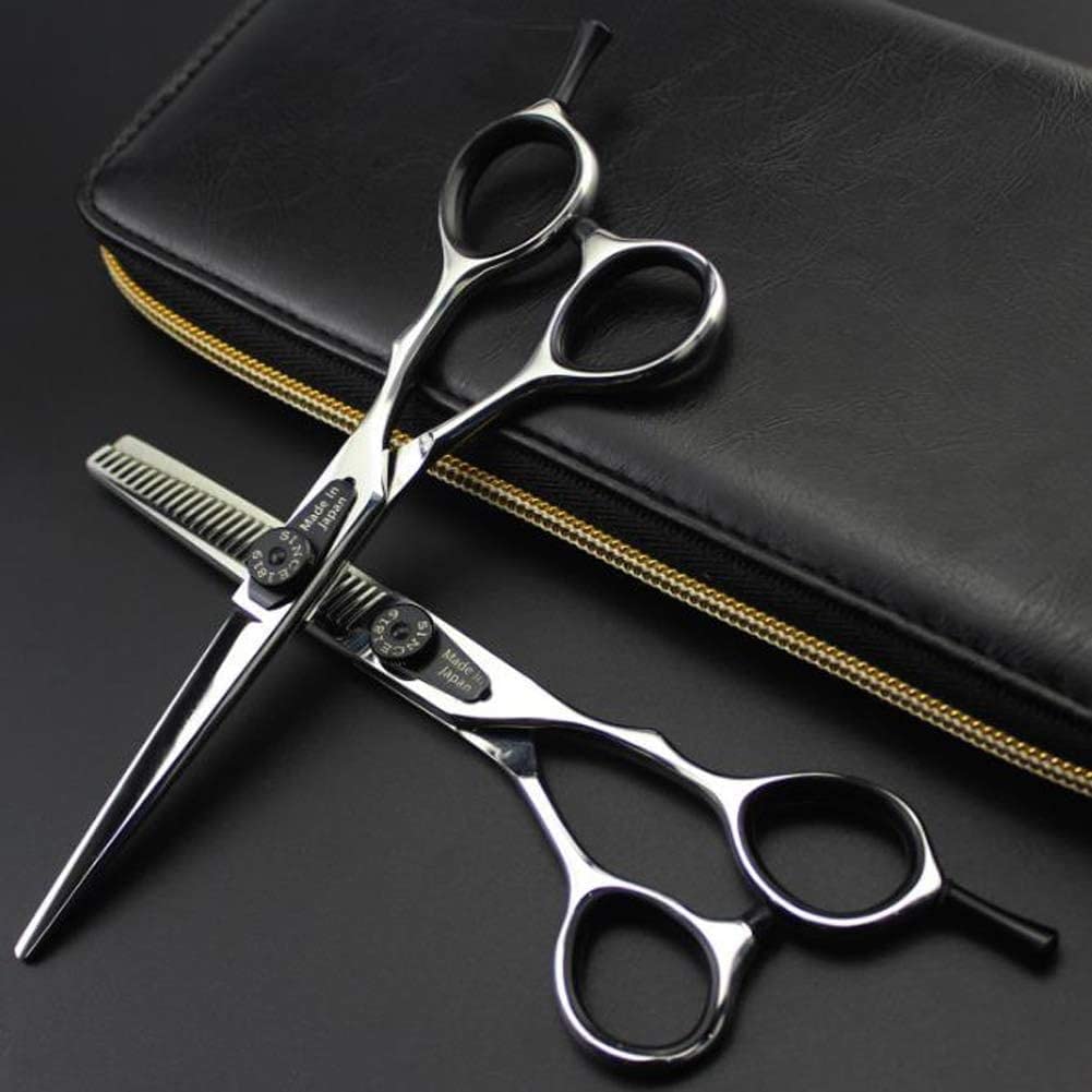 Professional 6 Inch Retro Barber Scissors Set - Luxury Hair Cutting Shears for Salon & Home Use - Flat Cut Styling Scissors for Precision Hairdressing & Grooming