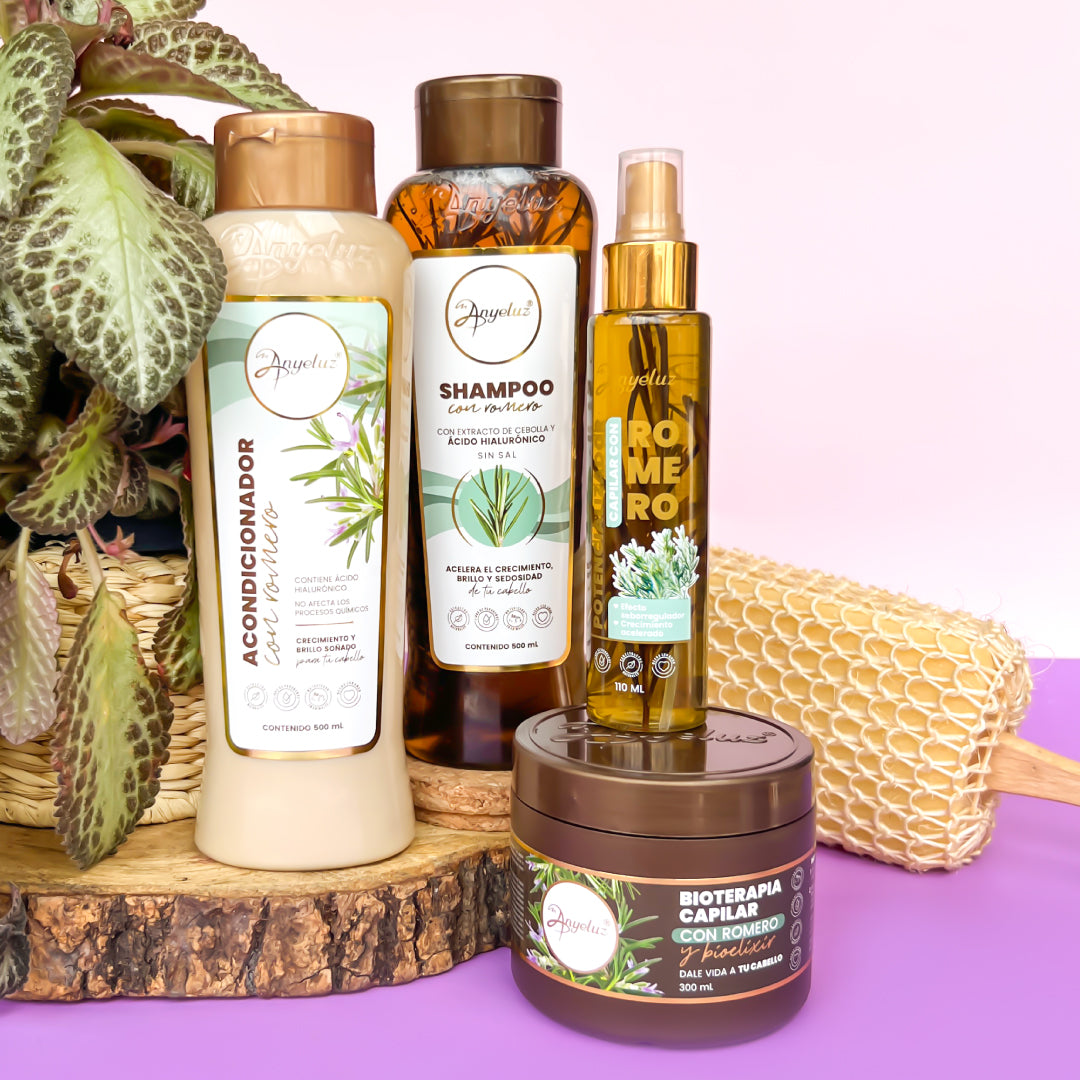 ANYELUZ Hair Growth Booster Kit - Natural & Organic Hair Treatment for Thicker, Longer & Healthier Hair - Perfect for Daily Use at Home or Salon
