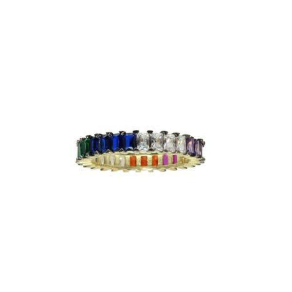 Stylish Multi-Colored Baguette Band Bracelet - Trendy Stackable Beaded Jewelry for Women | Perfect for Casual Wear, Layering & Gift Giving