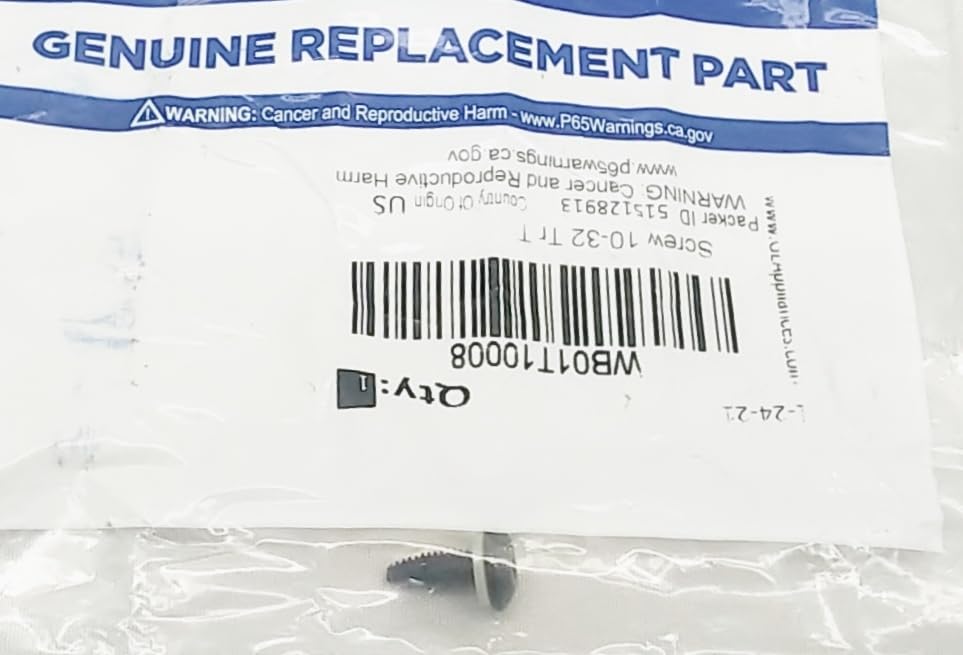 Genuine OEM WB1T10008 Oven Range Stove Door Screw - AM 5-4-1 - EA250314 Replacement Part - Perfect for Kitchen Appliance Repair & Maintenance