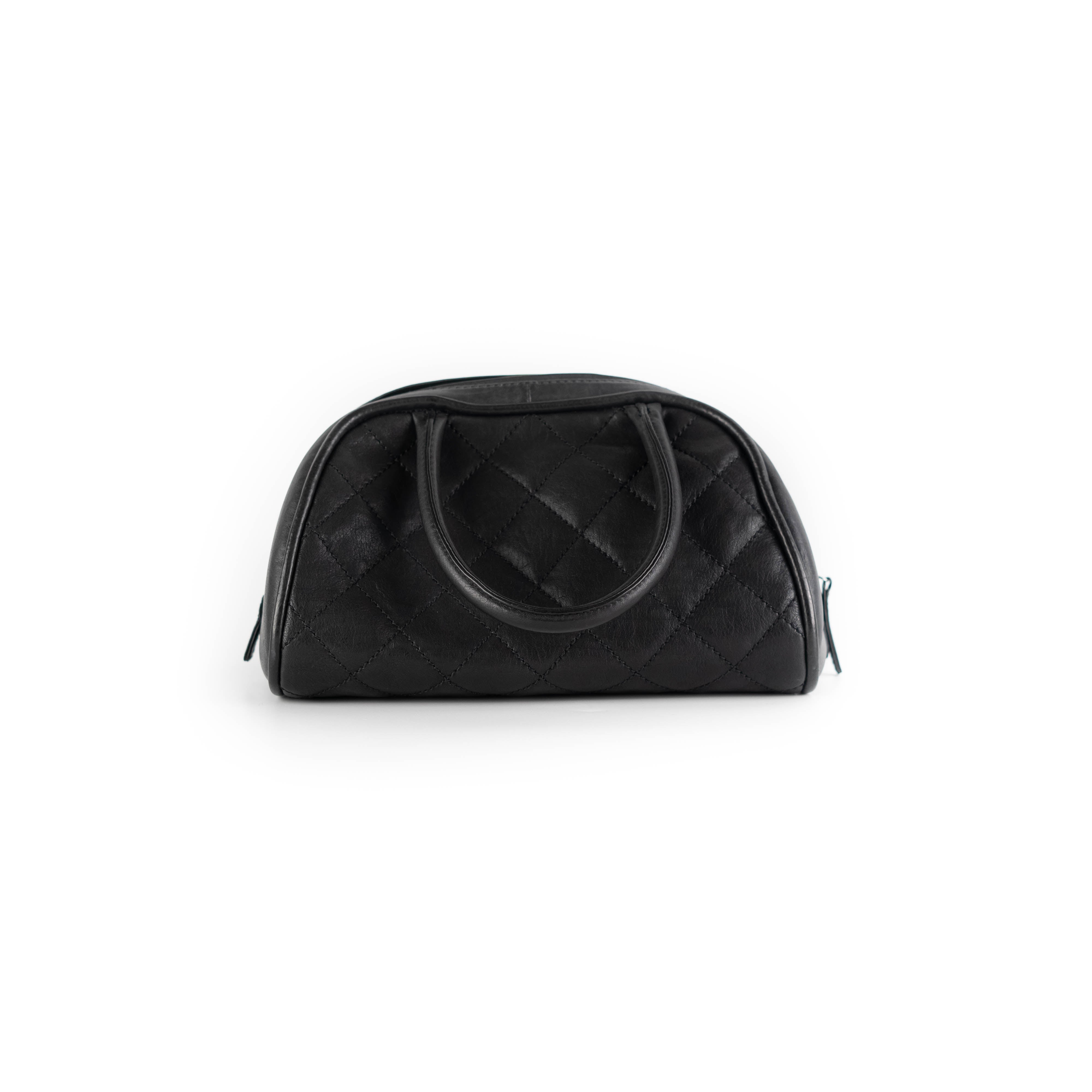 Chanel Black Bowling Bag - Luxury Designer Handbag for Women | Perfect for Casual Outings, Shopping & Travel