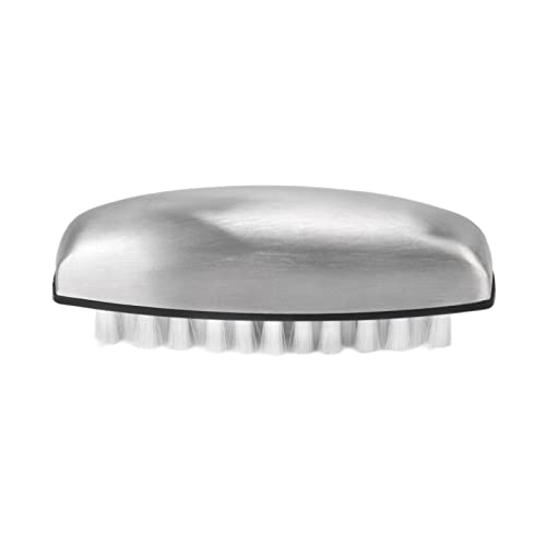 Stainless Steel Fruit and Vegetable Cleaning Brush - 304 Food Grade Nylon Scrubber with Comfortable Handle for Kitchen, Home Use - Perfect for Washing Apples, Potatoes, and Carrots