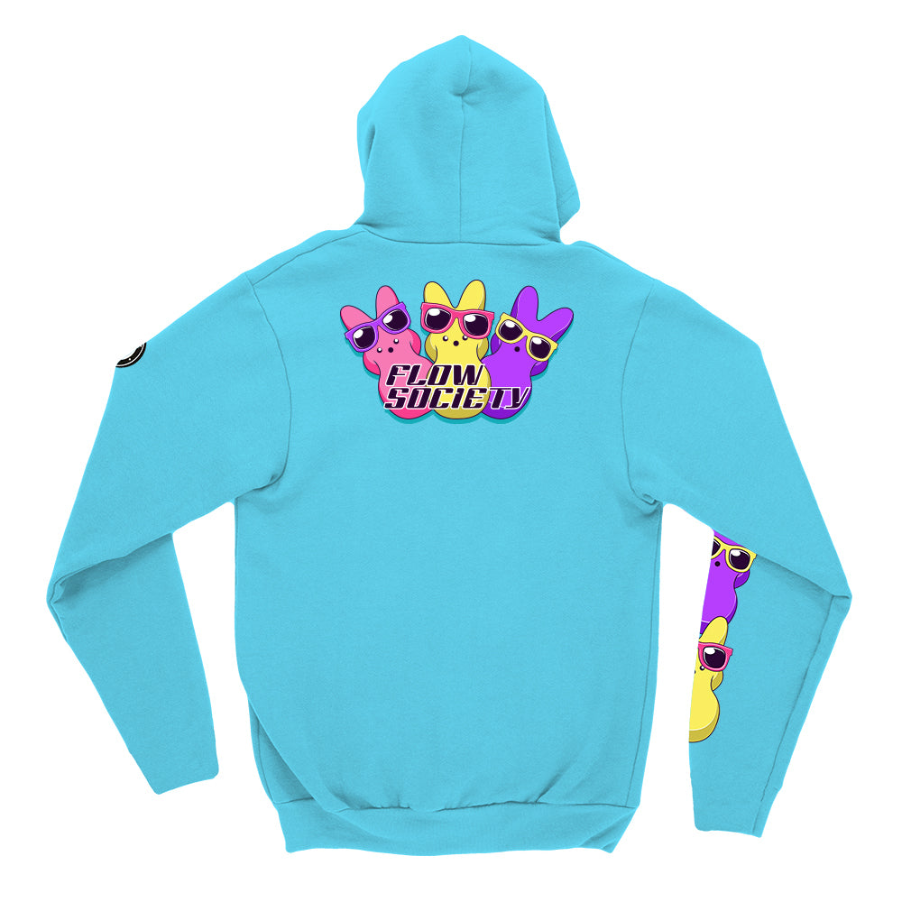 Youth & Adult Bunny Peepz Hoodie - Soft & Cozy Pullover Sweatshirt for Men & Women - Perfect for Easter, Spring Fashion & Casual Wear