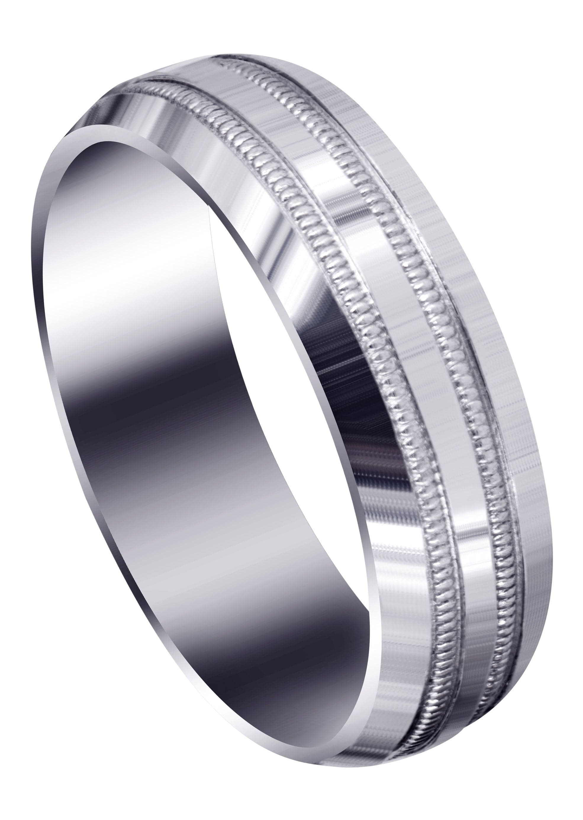 Handcrafted Simple Men's Wedding Band Ring - High Polish Finish (Jeremiah) | Durable Tungsten or Titanium for Everyday Wear & Special Occasions