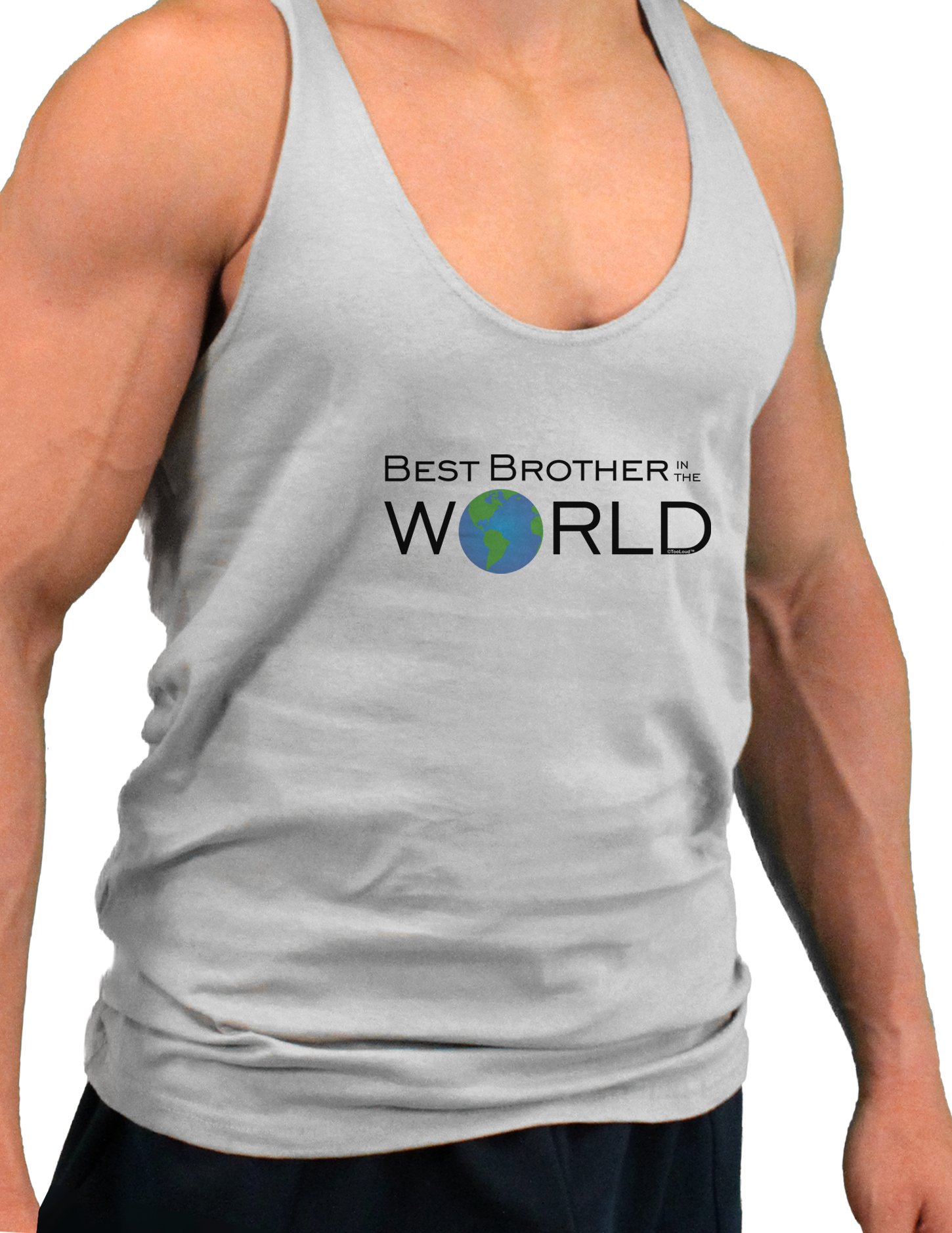 Best Brother in The World Men's String Tank Top - Lightweight & Comfortable Muscle Shirt for Gym, Workout, and Summer Outfits