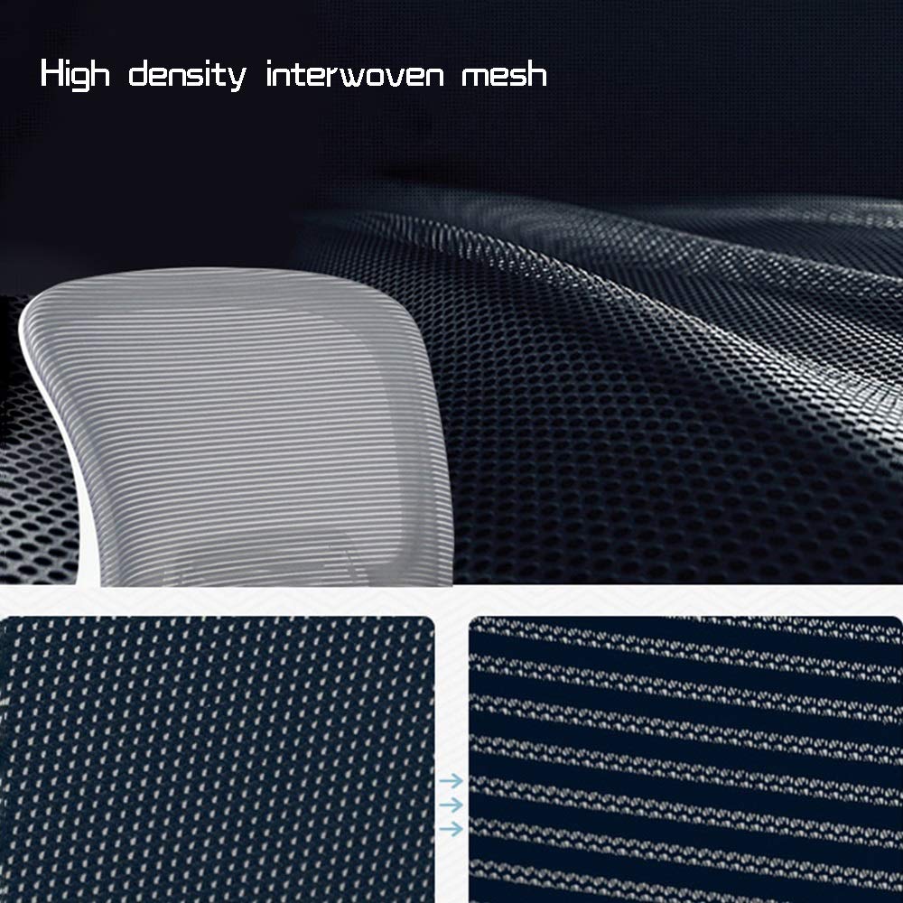 Ergonomic Office Chair with Adjustable Armrests & Rocking Function - Modern Executive Computer Desk Chair for Home & Office Use (Gray) - Perfect for Long Work Hours, Gaming & Remote Work