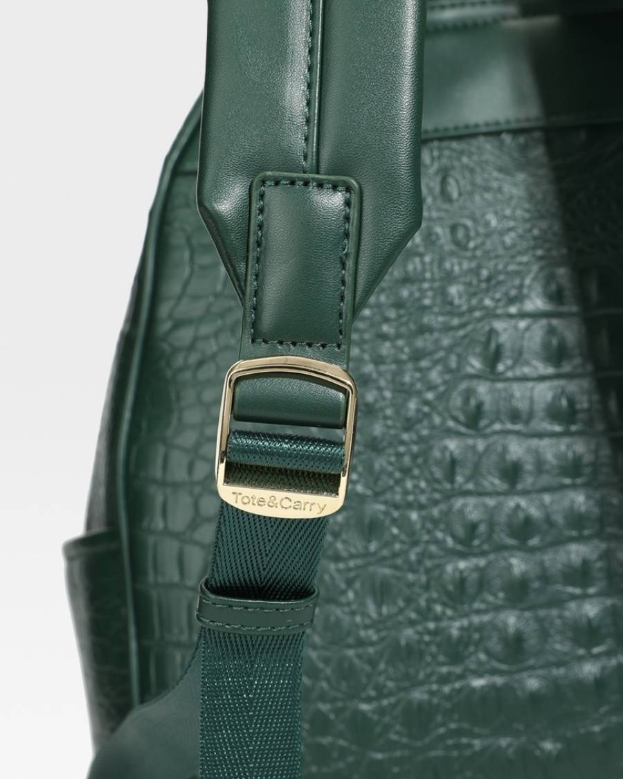 Apollo 2 BFF Backpack - Waterproof Travel Backpack for Women & Men, Emerald Green Laptop Backpack with USB Charging Port - Perfect for School, Work, Hiking & Daily Commute