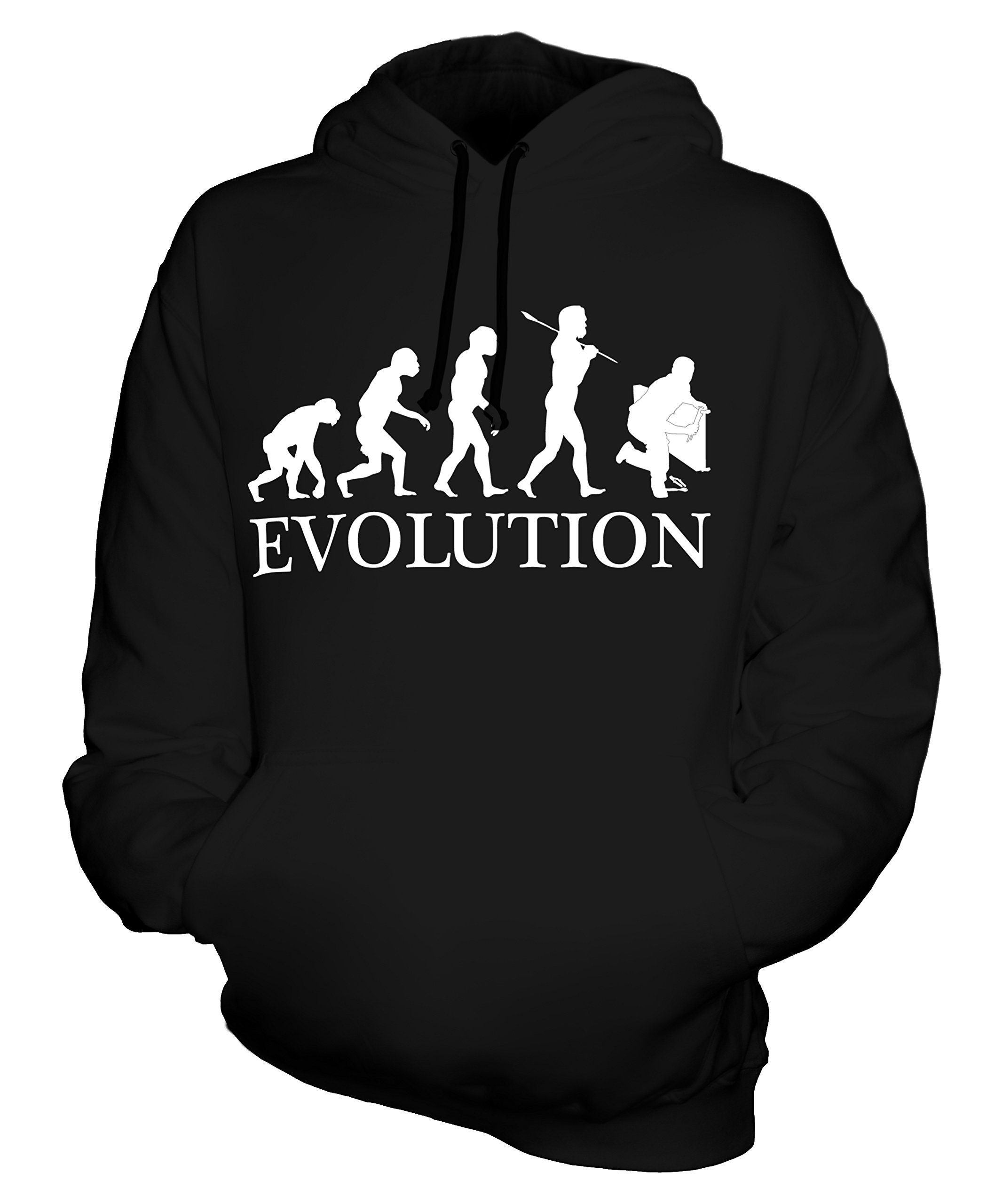 **CandyMix Unisex Plumber Evolution of Man Hoodie for Men & Women - Cozy Pullover Sweatshirt for Casual Wear, Street Style & Lounge**