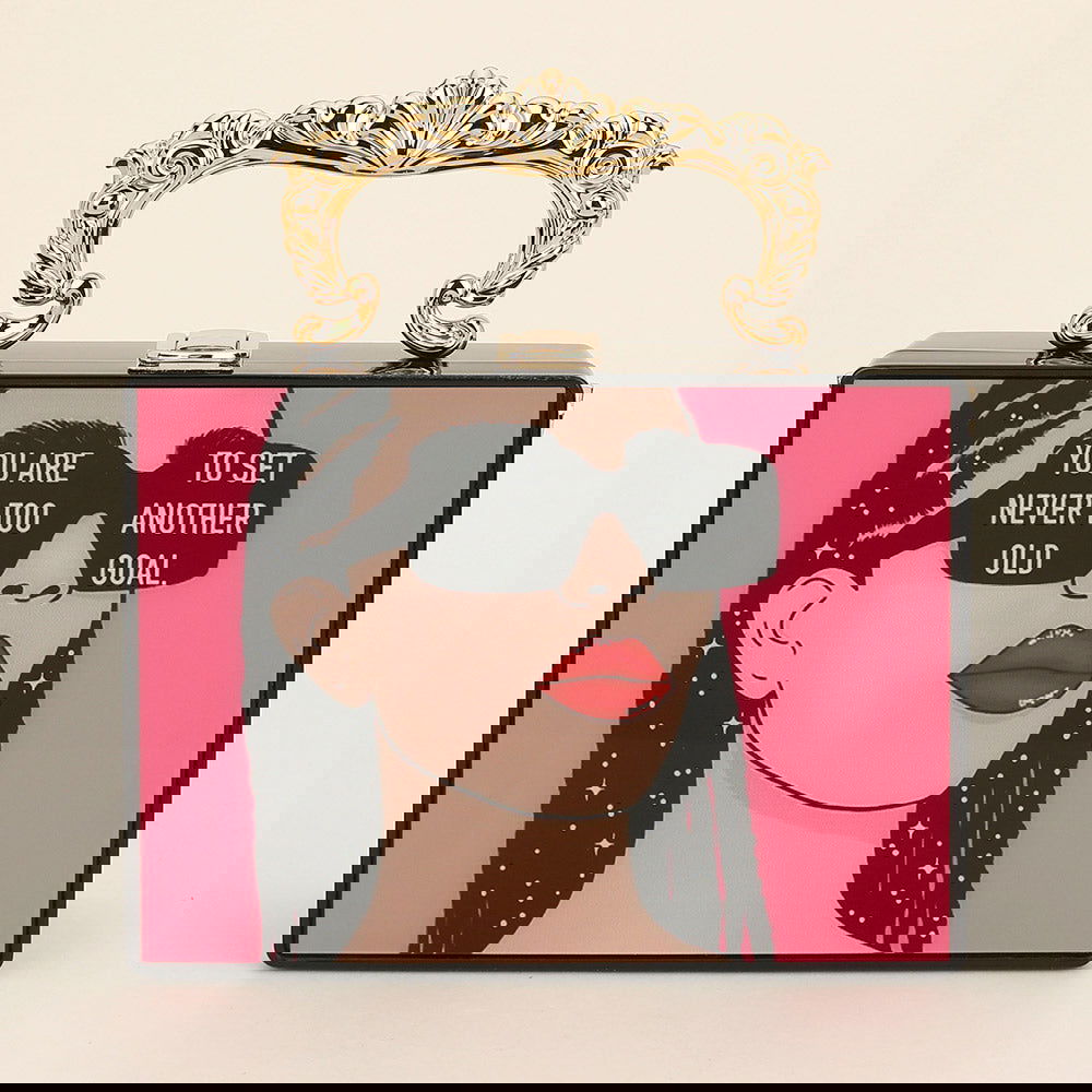 Stylish Clutch Bag & Crossbody Bag for Women - Perfect for Work, Travel, and Evening Events | Motivational Quote Design