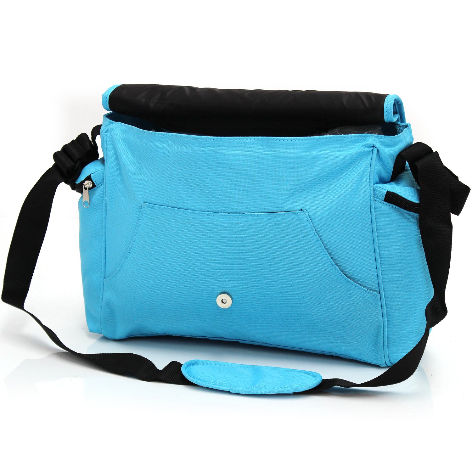 Zeta Luxury Baby Changing Bag with Changing Mat - Large Diaper Bag for Moms, Waterproof & Spacious, Ocean Blue - Perfect for Travel, Daycare & On-the-Go Parenting